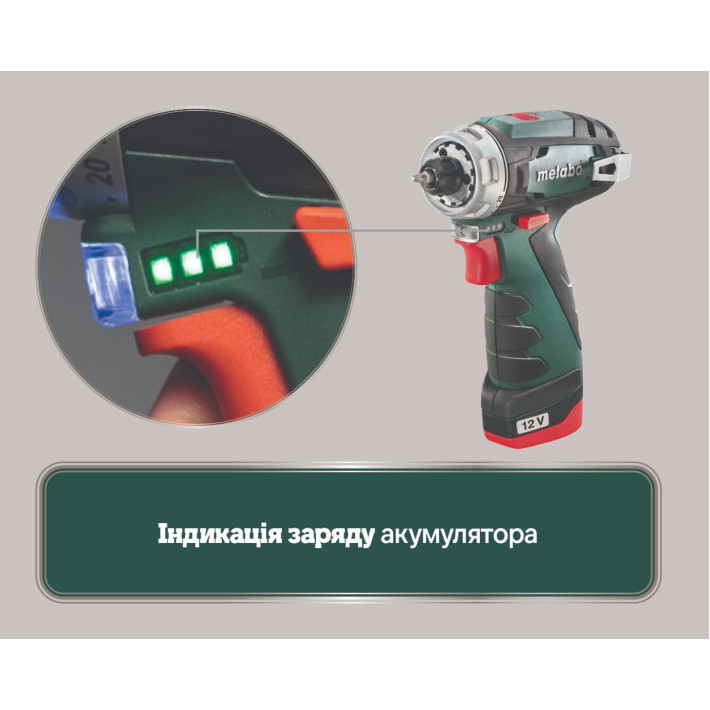 Акумуляторний дриль-шуруповерт PowerMaxx BS Basic + 2 АКБ,зарядний пристрій і сумка для інструменту (600079550)