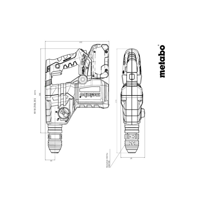 Акумуляторний перфоратор KH 18 LTX BL 28 Q (601715840)