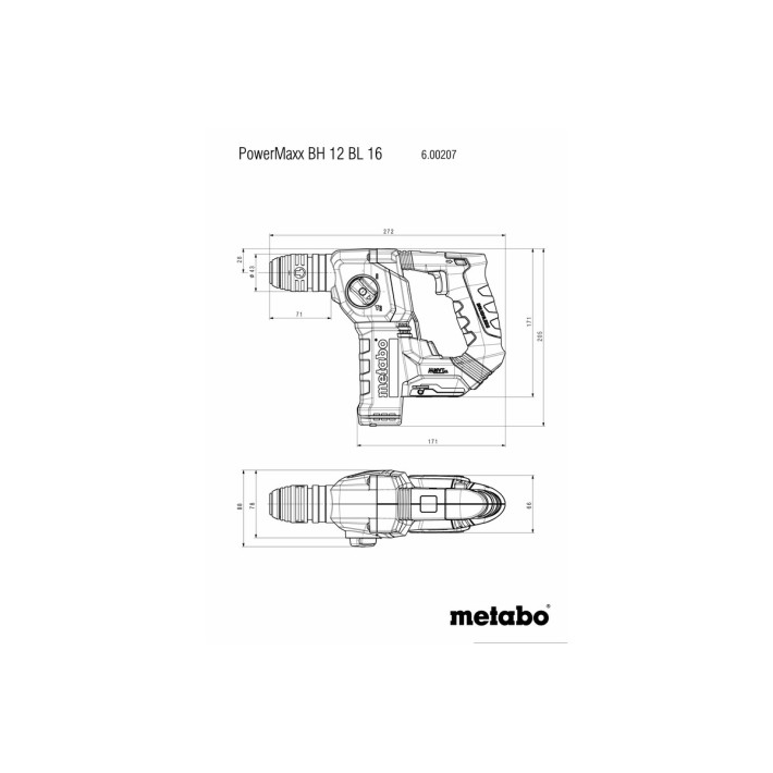 Акумуляторний перфоратор PowerMaxx BH 12 BL 16 (600207500)