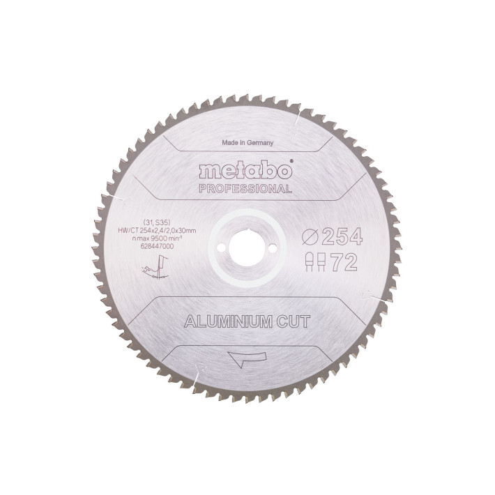 Пилкове полотно «aluminium cut - professional», 254x30 Z72 FZ/TZ 5°neg (628447000)