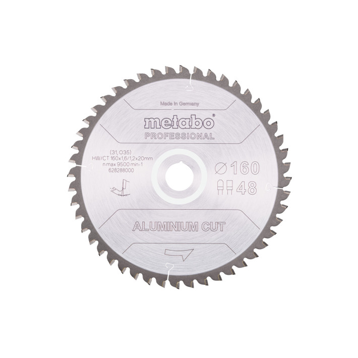 Пилкове полотно «aluminium cut - professional», 160x20 Z48 FZ/TZ 5°neg (628288000)