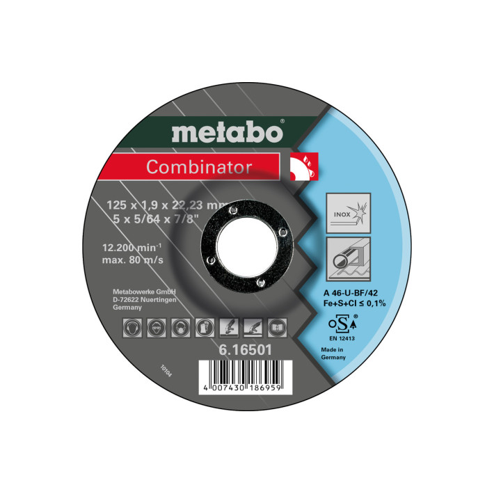 Шліфувальний круг Combinator 115x1,9x22,23 Inox, TF 42 (616500000)