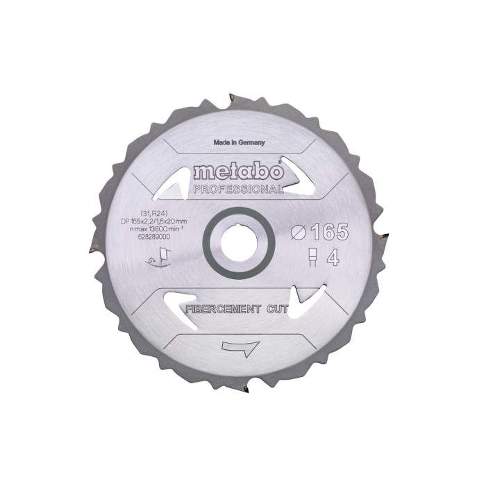 Пилкове полотно «fibercement cut - professional», 165x20 Z4 DFZ 5° (628289000)