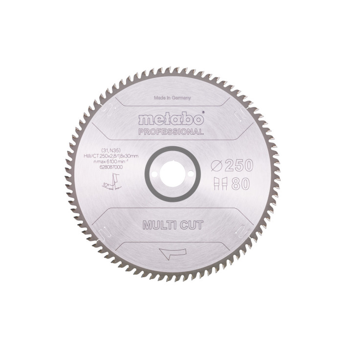 Пилкове полотно "multi cut - professional", 250x30, Z80 WZ, 10° (628087000)
