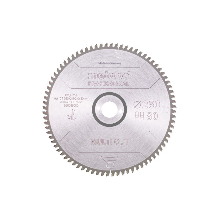 Пилкове полотно "multi cut - professional", 250x30, Z80 FZ/TZ, 5° neg. (628088000)