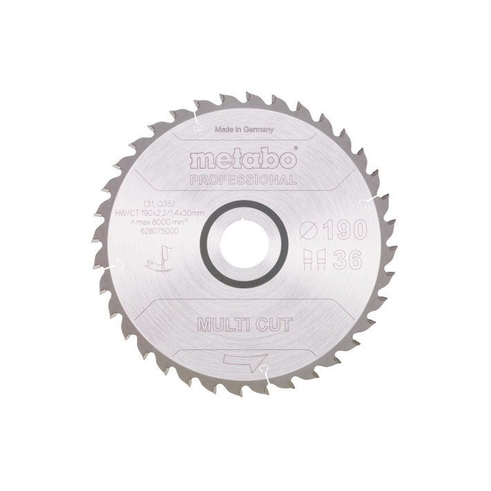 Пилкове полотно "multi cut - professional", 190x30, Z36 WZ 5° (628075000)