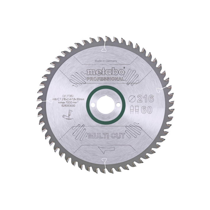 Пилкове полотно "multi cut - professional", 216x30, Z60 FZ/TZ, 5°neg. (628083000)