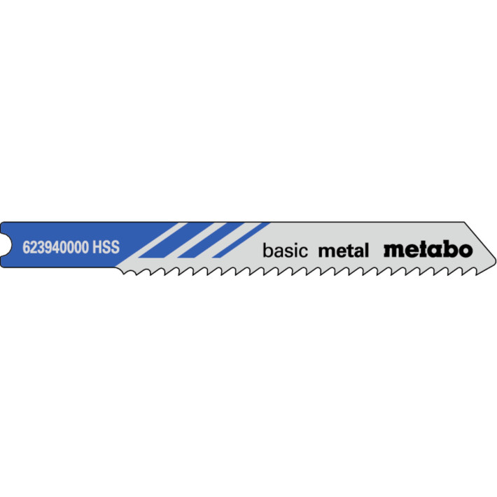 5 пилкових U-подібних полотен для лобзиків «basic metal», 52/2,0 мм (623940000)