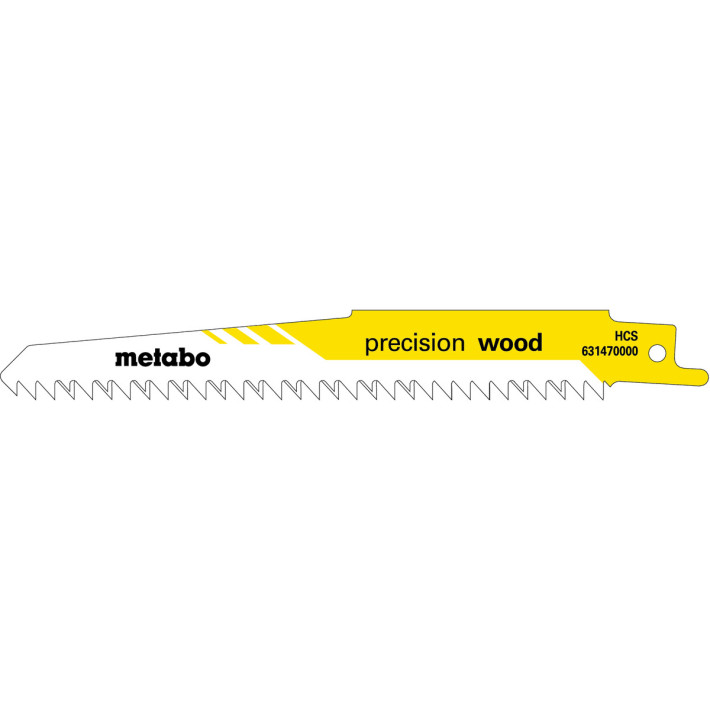 2 пилкових полотна для шабельних пилок «precision wood», 150 x 1,25 мм (631120000)