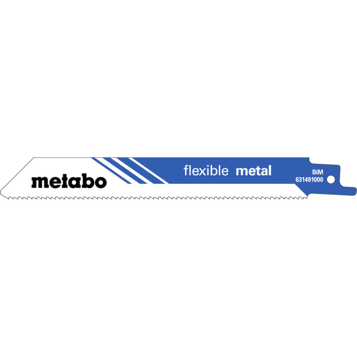 5 пилкових полотен для шабельних пилок «flexible metal», 150 x 0,9 мм (631491000)