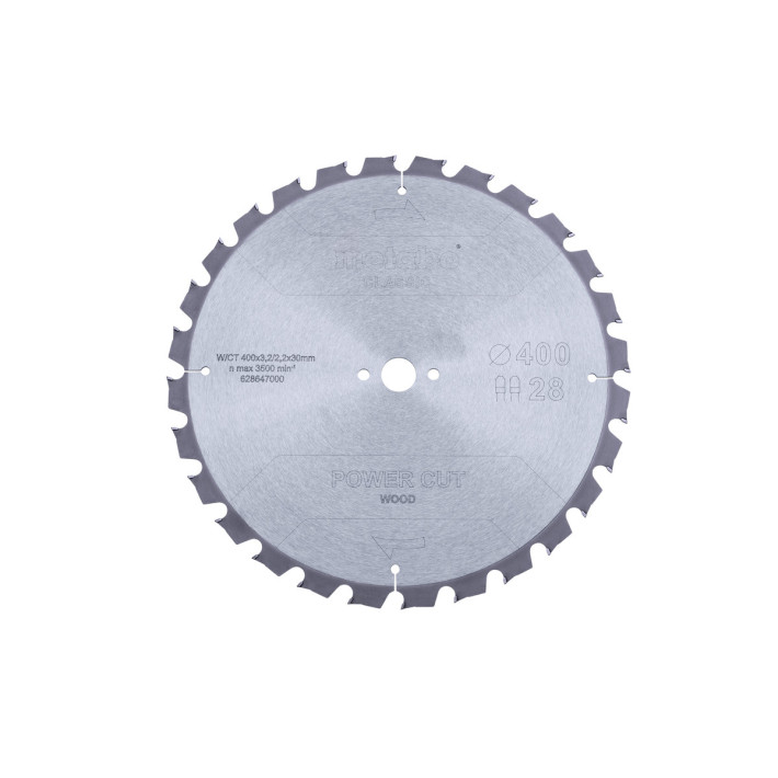 Пилкове полотно «power cut wood — classic», 400x3,2/2,2x30 Z28 TZ 15° (628647000)