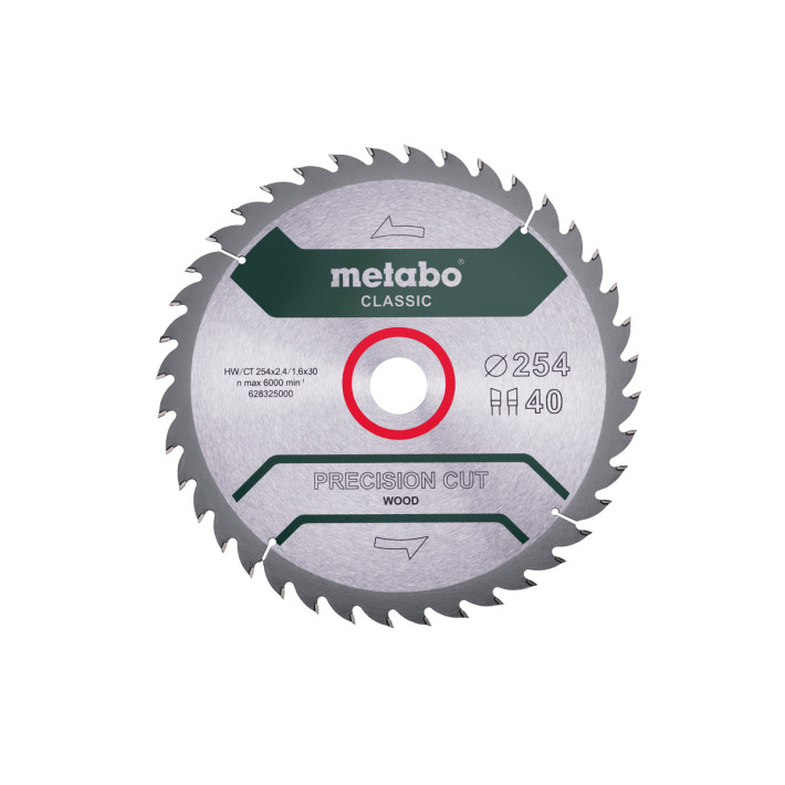 Пилкове полотно «precision cut wood — classic», 254x30, Z40 WZ 20° (628325000)