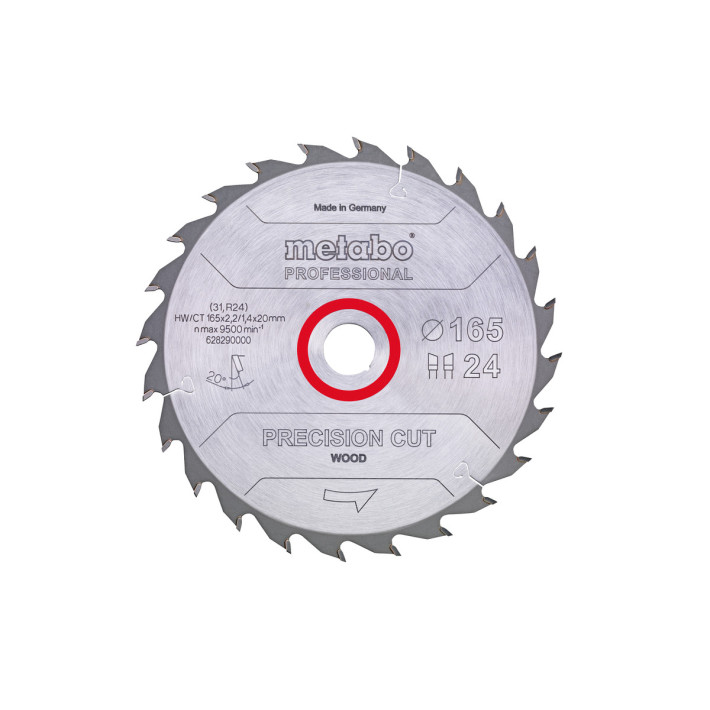 Пилкове полотно "precision cut wood - professional", 160x20, Z24 WZ 20° (628031000)