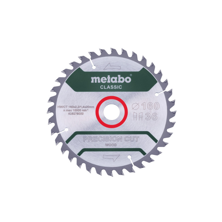 Пилкове полотно "precision cut wood - classic", 160x20 Z36 WZ 10° (628278000)