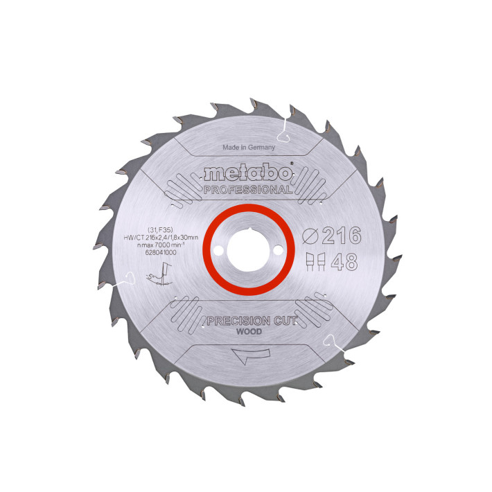 Пилкове полотно "precision cut wood - professional", 216x30, Z48 WZ 5° neg. (628041000)