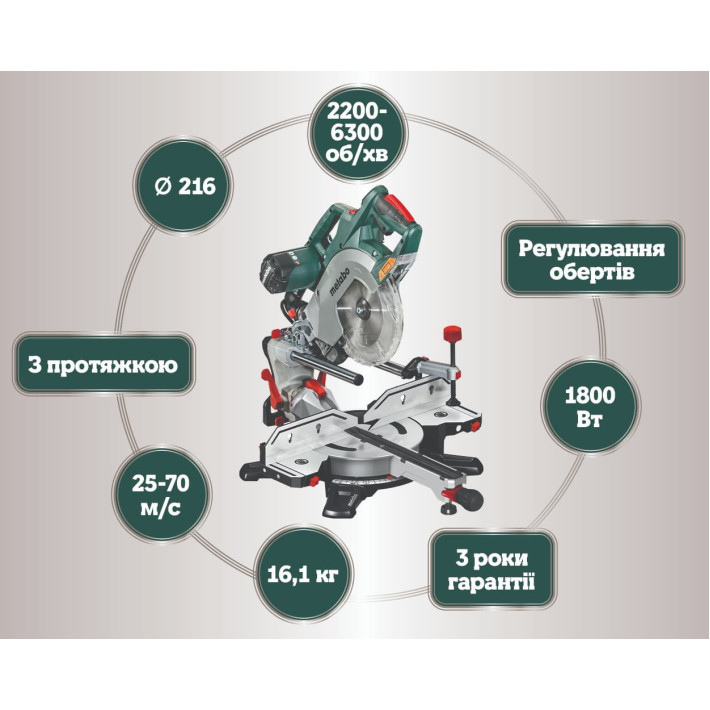 Торцювальна пила KGSV 72 Xact (611216000)