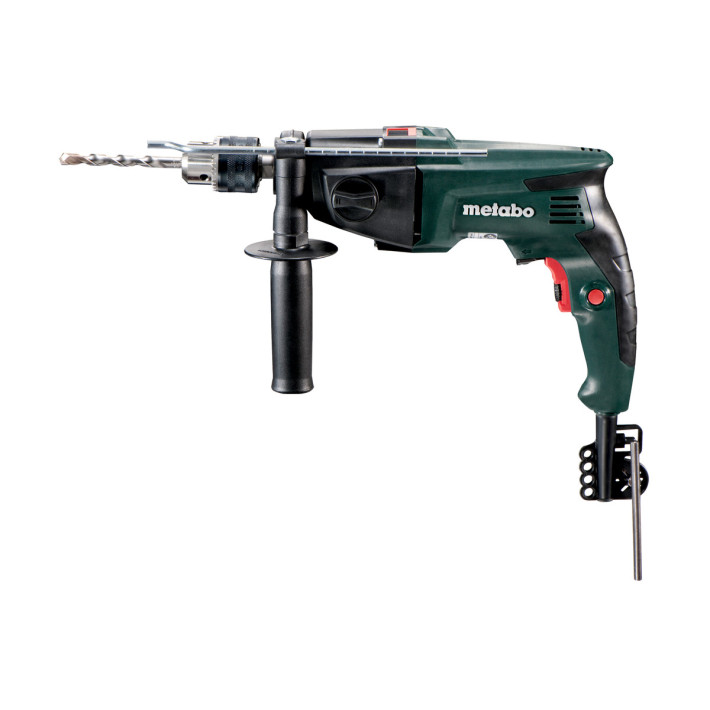 Ударний дриль SBE 760 з автоматичною запобіжною муфтою Metabo S-automatіc та електронікою Vario (V) + пластиковий кофр і патрон під ключ (600841500)