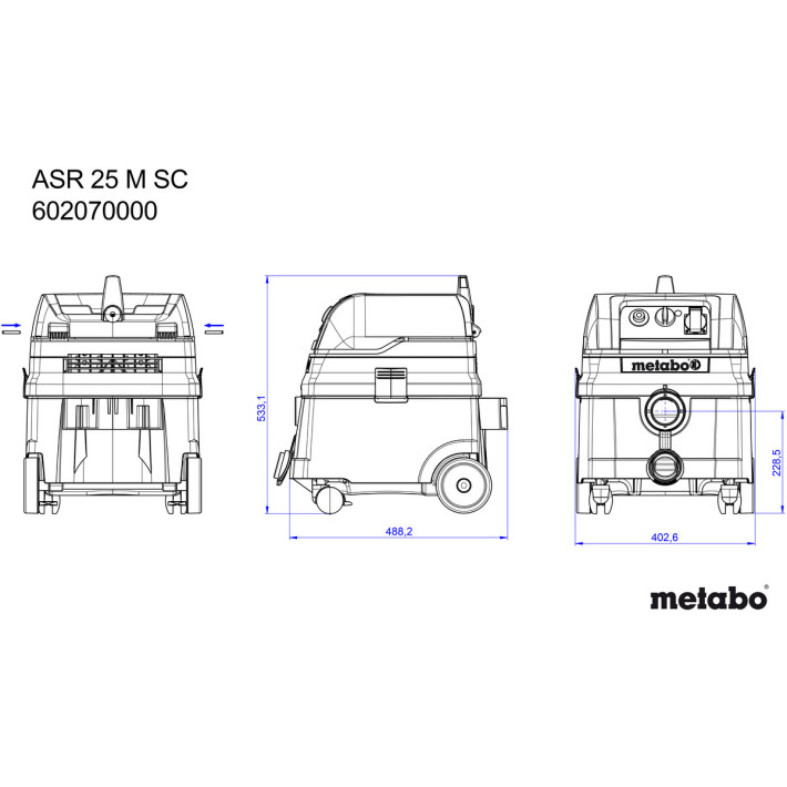 Універсальний пилосос ASR 25 M SC (602070000)