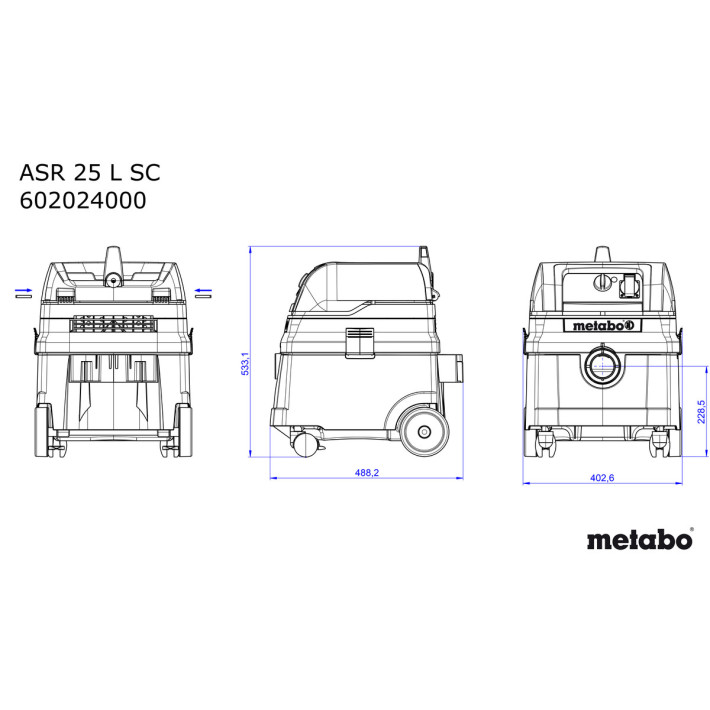 Універсальний пилосос ASR 25 L SC (602024000)